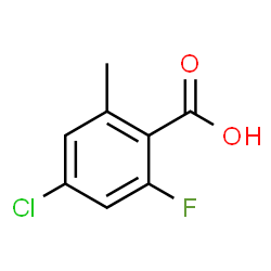 4-氯-2-氟-6-甲基苯甲酸结构式