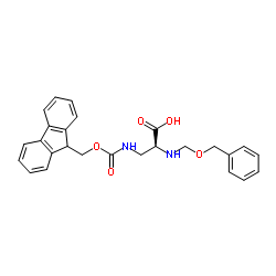 N-苄氧羰基-N'-芴甲氧羰基-L-2,3-二氨基丙酸结构式