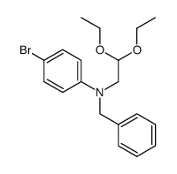 N-benzyl-4-bromo-N-(2,2-diethoxyethyl)aniline结构式