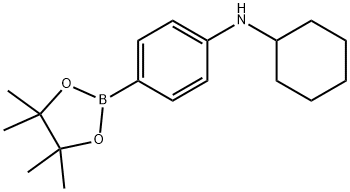 4-环己氨基苯硼酸频哪醇酯结构式