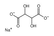 [R-(R*,R*)]-tartaric acid, sodium salt Structure