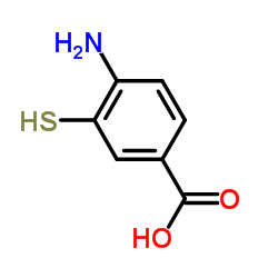 4-氨基-3-巯基苯甲酸结构式