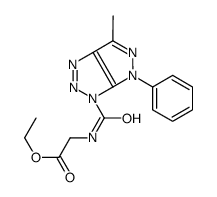 ethyl 2-[(6-methyl-4-phenylpyrazolo[3,4-d]triazole-3-carbonyl)amino]acetate Structure