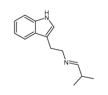 (E)-2-(1H-indol-3-yl)-N-(2-methylpropylidene)ethanamine Structure