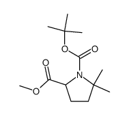 methyl N-Boc-δ,δ-dimethylprolinate结构式
