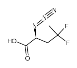 (S)-2-azido-4,4-difluoropentanoic acid结构式