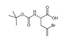 (S)-4-溴-2-((叔丁氧基羰基)氨基)戊-4-烯酸结构式