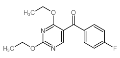 Methanone,(2,4-diethoxy-5-pyrimidinyl)(4-fluorophenyl)-结构式