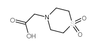 硫代吗啉基乙酸1',1'-二氧化物一水合物结构式