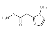 2-(1-甲基-1H-吡咯-2-基)乙酰肼结构式