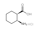 (1R,2S)-(-)-2-Aminocyclohexanecarboxylic acid hydrochloride Structure