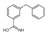1-benzylpyridin-1-ium-3-carboxamide结构式