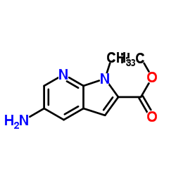 methyl 5-amino-1-methyl-1H-pyrrolo[2,3-b]pyridine-2-carboxylate Structure