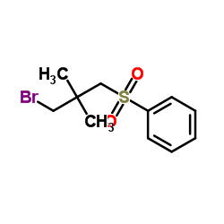 [(3-Bromo-2,2-dimethylpropyl)sulfonyl]benzene Structure