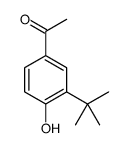 3-叔丁基-4-羟基苯乙酮结构式