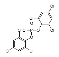 bis(2,4,6-trichlorophenyl) phosphorochloridate Structure