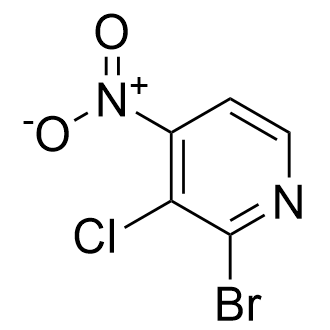 2-溴-3-氯-4-硝基吡啶结构式