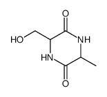 2,5-Piperazinedione,3-(hydroxymethyl)-6-methyl-(6CI,7CI,8CI,9CI) Structure