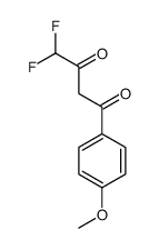 4,4-二氟-1-(4-甲氧基苯基)丁烷-1,3-二酮结构式