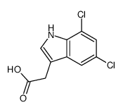 2-(5,7-dichloro-1H-indol-3-yl)acetic acid结构式