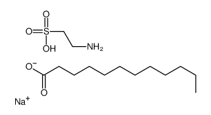 sodium,2-aminoethanesulfonate,dodecanoic acid Structure