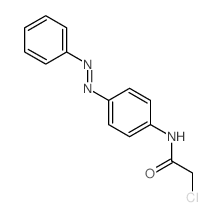 2-chloro-N-(4-phenyldiazenylphenyl)acetamide结构式