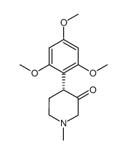 (R)-N-甲基-3-氧代-4-(2,4,6-三甲氧基)哌啶结构式