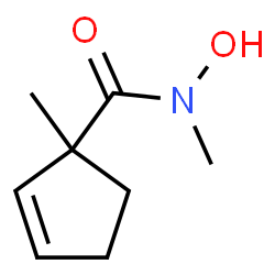 2-Cyclopentene-1-carboxamide,N-hydroxy-N,1-dimethyl-(9CI)结构式