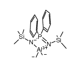 [N,N'-bis(trimethylsilyl)diphenyliminophosphonamido]dimethylaluminum结构式