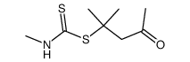 methyl-dithiocarbamic acid 1,1-dimethyl-3-oxo-butyl ester Structure