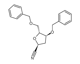 α-4,5-dibenzoyl-2-cyano-D-deoxyribrate Structure