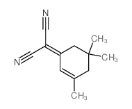 Propanedinitrile,2-(3,5,5-trimethyl-2-cyclohexen-1-ylidene)- Structure