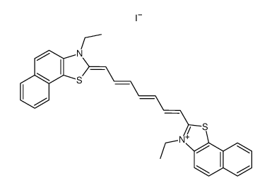 1,7-bis-(3-ethyl-naphtho[2,1-d]thiazol-2-yl)-heptamethinium, iodide Structure