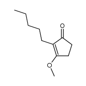 3-methoxy-2-pentylcyclopent-2-en-1-one Structure