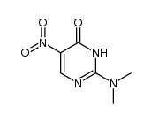 2-dimethylamino-5-nitro-3H-pyrimidin-4-one结构式