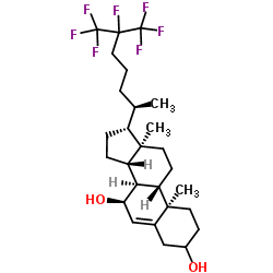 25,26,26,26,27,27,27-heptafluoro-7α-hydrosycholesterol structure