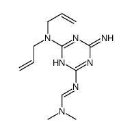N2-[4-Amino-6-[di(2-propenyl)amino]-1,3,5-triazin-2-yl]-N1,N1-dimethylmethanimidamide结构式