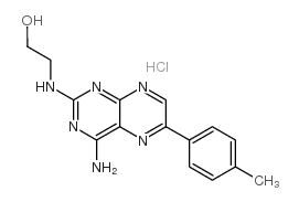 2-[[4-Amino-6-(4-methylphenyl)-2-pteridinyl]amino]-ethanol hydrochloride Structure