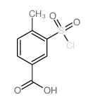 3-(氯磺酰基)-4-甲基苯甲酸结构式
