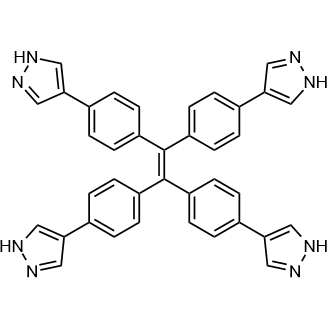 1,1,2,2-四(4-(1H-吡唑-4-基)苯基)乙烯结构式