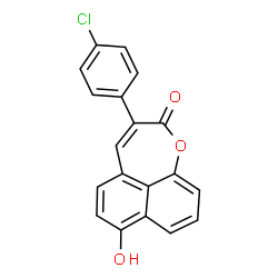3-(p-Chlorophenyl)-7-hydroxy-2H-naphth[1,8-bc]oxepin-2-one结构式