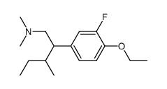 4-Ethoxy-3-fluoro-N,N-dimethyl-β-(1-methylpropyl)benzeneethanamine Structure