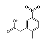 2-(2-甲基-5-硝基苯基)乙酸结构式