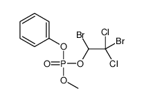 Phosphoric acid (1,2-dibromo-2,2-dichloroethyl)(methyl)phenyl ester结构式