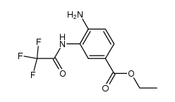 ethyl 4-amino-3-(2,2,2-trifluoroacetamido)benzoate结构式