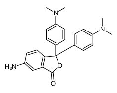 6-amino-3,3-bis[4-(dimethylamino)phenyl]-2-benzofuran-1-one结构式