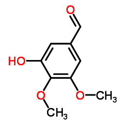 5-羟基-3,4-二甲氧基苯甲醛结构式