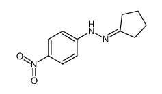 cyclopentanone 4-nitrophenylhydrazone结构式