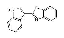 2-(1H-吲哚-3-基)苯并[d]噻唑结构式