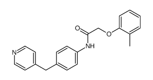 N-(4-(吡啶-4-甲基)苯基)-2-(邻甲苯氧基)乙酰胺结构式